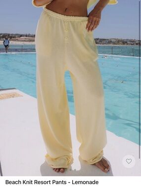 Daily Drills Lemonade Beach Knit Resort Pants - Size M/L - NWT!